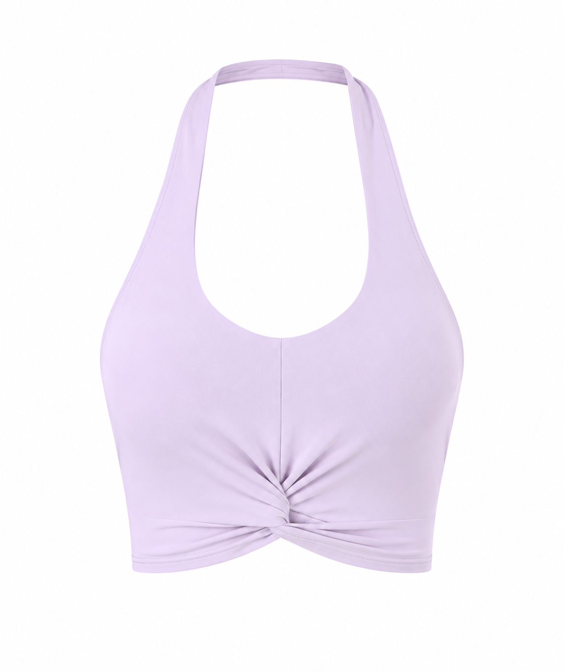 Backless Twist Sports Bra in Baby Lavender